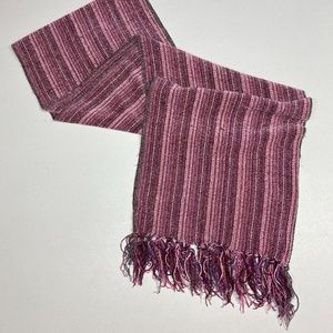 JNY PNK/GRY Velour Scarf,   *P1058